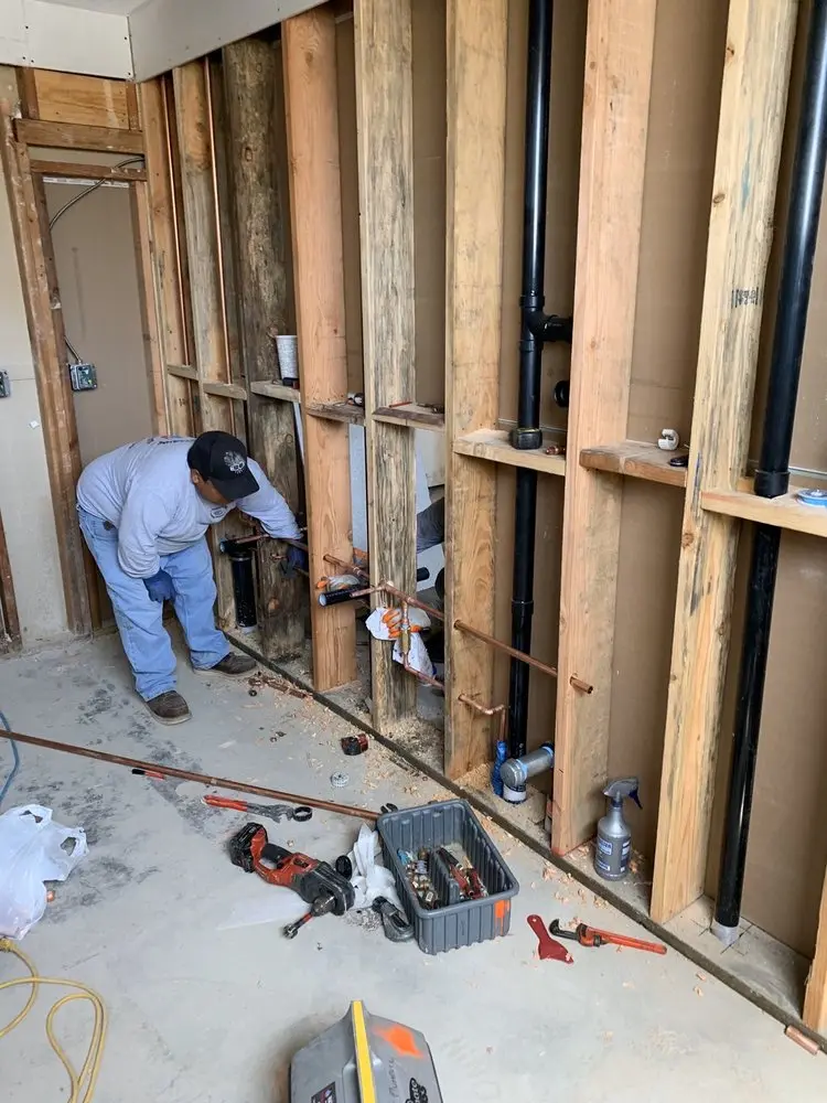 Commercial rough-in plumbing for Water Heater Replacement in Westbrook